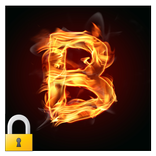 Burning Letter B Lock