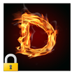 Burning Letter D Lock