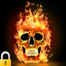 3D Fire Skull Screen Lock APK