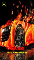 Burning Fire Car Lock 스크린샷 1