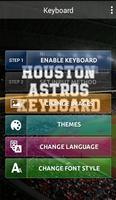 Houston astros Keyboard poster