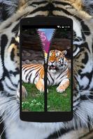 Tiger Zipper Wallpaper Theme ảnh chụp màn hình 1