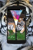 Tiger Zipper Wallpaper Theme ảnh chụp màn hình 2