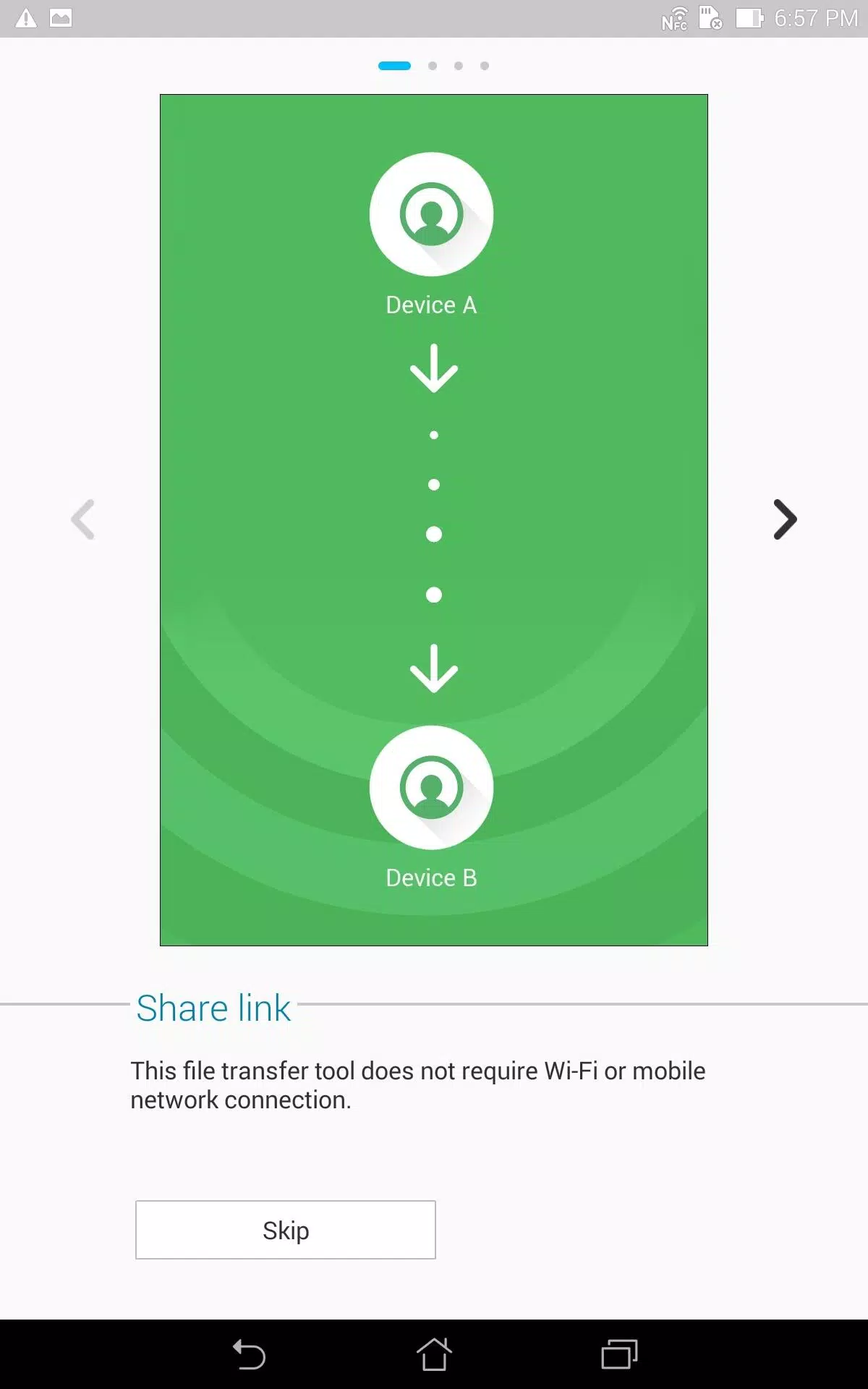 Android İndirme için Share Link APK