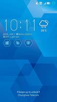 Poster Simple Blue ASUS ZenUI Theme
