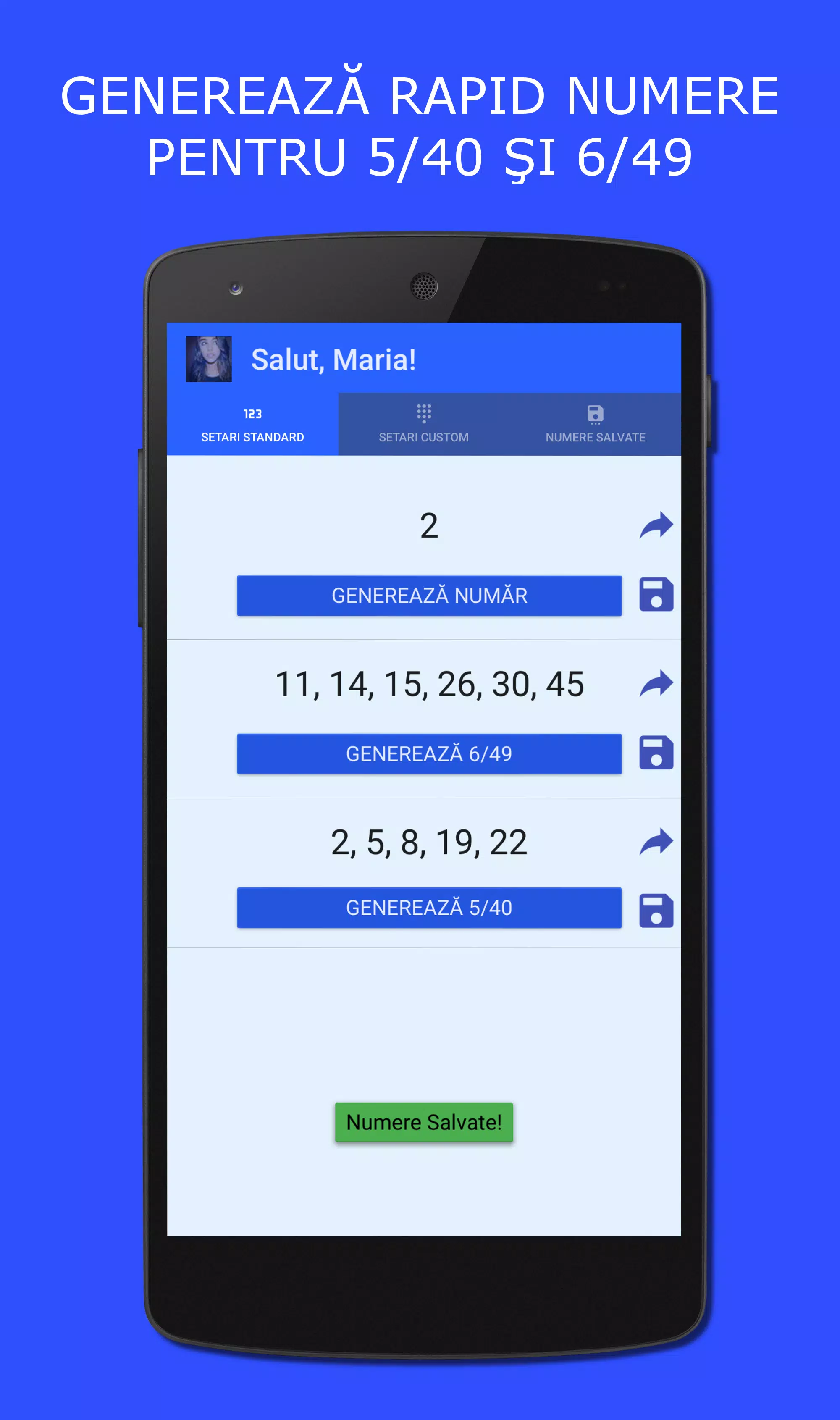 Generator Numere Loto: Romania APK for Android Download