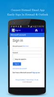 Connect hotmail email app poster