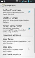 Sterile Inbox SMS Spam filter syot layar 2