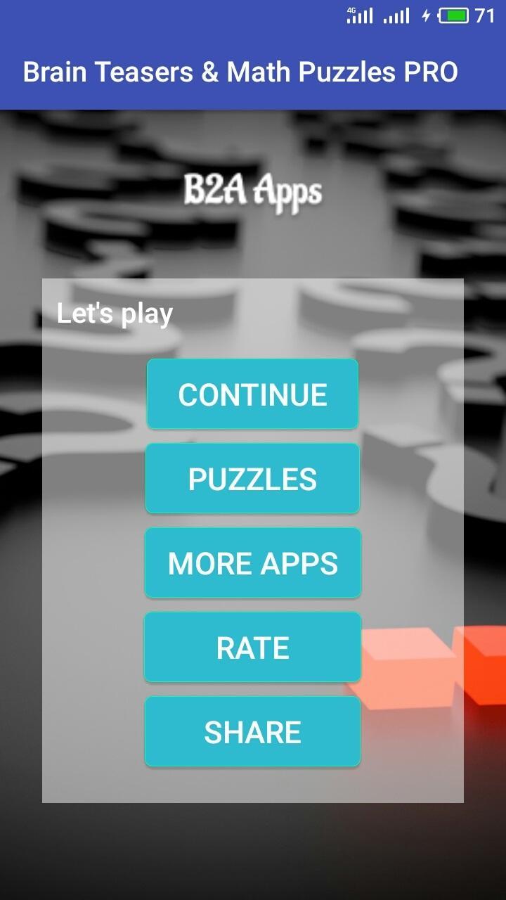 Brain Teasers Math Puzzles P Latest Version 1 01 For Android Brain Teasers Math Puzzles P Latest Version 1 01 For Android