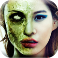 Ghost Wajah Halloween Makeup