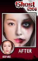 Poster Fantasma Halloween trucco viso