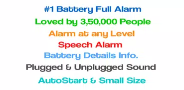 Full Battery Alarm Battery Low