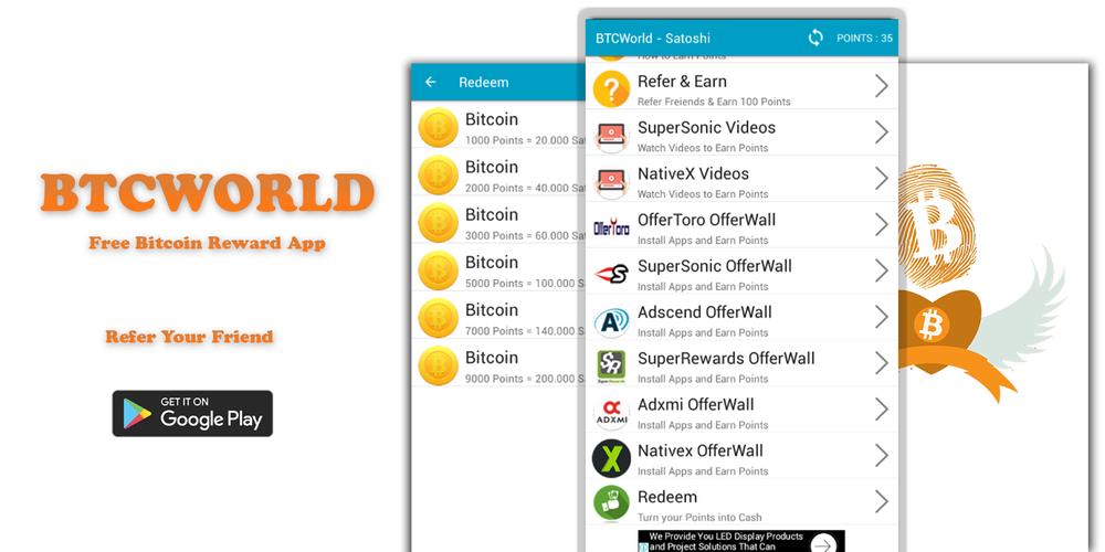 Btcworld Free Bitcoin Reward App For Android Apk Download - 