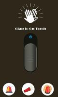 Clap to ON Torch Flash Light ポスター