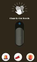 Clap to ON Torch Flash Light โปสเตอร์