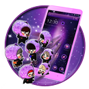 BTS Galaxy Purple Friendship Theme APK