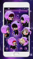 BTS Galaxy Purple Friendship Theme Affiche
