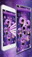 BTS Galaxy Purple Friendship Theme capture d'écran 1