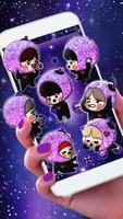 BTS Galaxy Purple Friendship Theme screenshot 2
