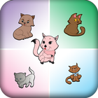 Kitten Memory Games Matching icône