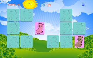 Kitten Memory Games Matching capture d'écran 1