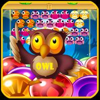 Bubble Owl Shooter Game Affiche