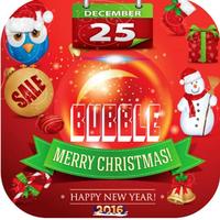 Bubble Christmas poster