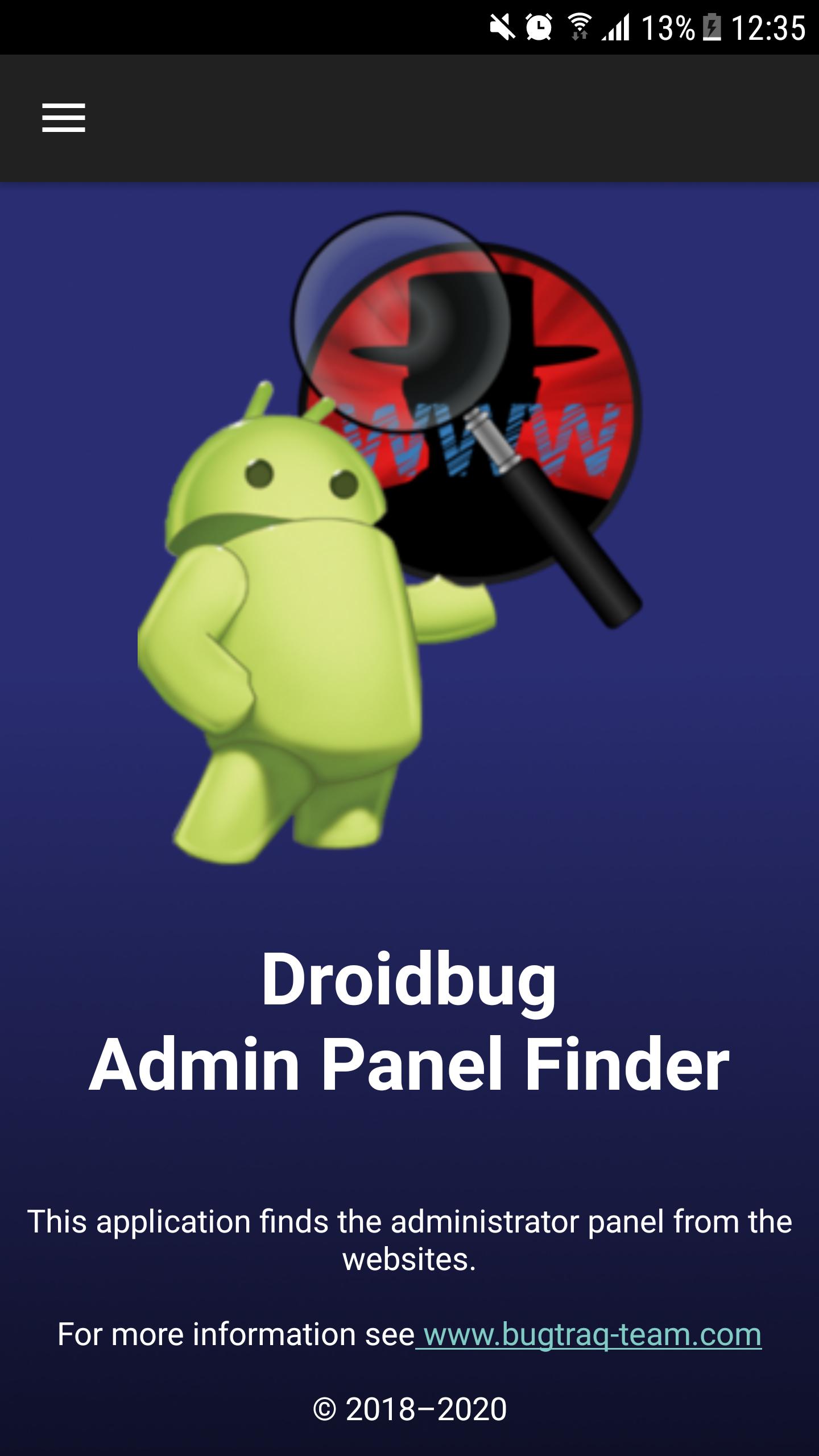 Droidbug Admin Panel Finder Free For Android Apk Download - download roblox admin