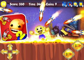 Super Buddyman Kick 2 - The Run Adventure Game captura de pantalla 1