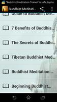 Buddhist Meditation Trainer स्क्रीनशॉट 2