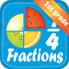 Fraction - Math 1st grade আইকন