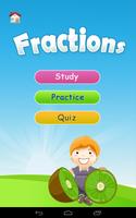 Fraction - Math 1st grade Affiche