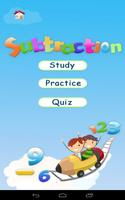 Subtraction - Math 1st grade Affiche