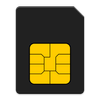 Cartão SIM e Número Telefone ícone