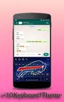 Buffal Obills Keyboard Theme captura de pantalla 3