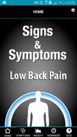 Signs & Symptoms Low Back Pain постер