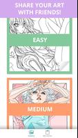 Manga & Anime Coloring Book syot layar 2
