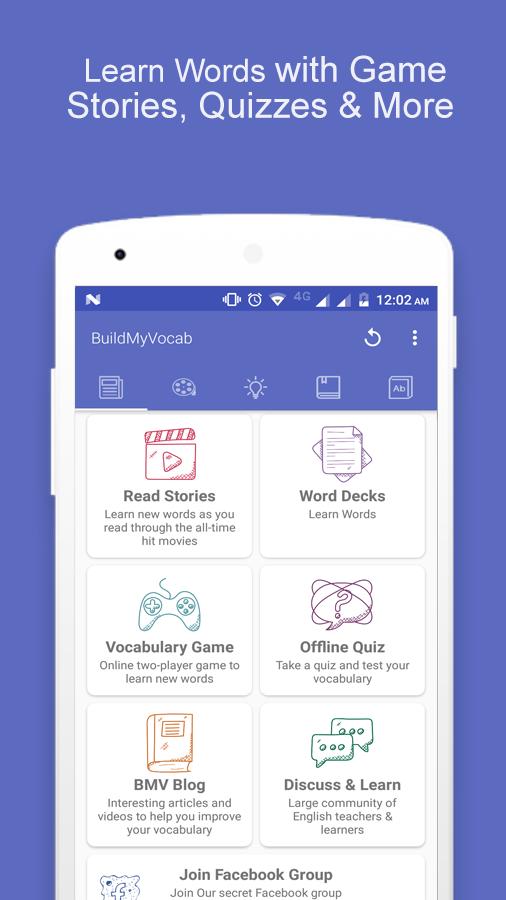 Приложение many Quiz. Apps which improve Vocabulary. Quiz take