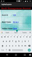 Book Record Management  -  Sqlite screenshot 1