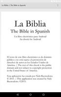 Poster La Biblia (Bible) en español