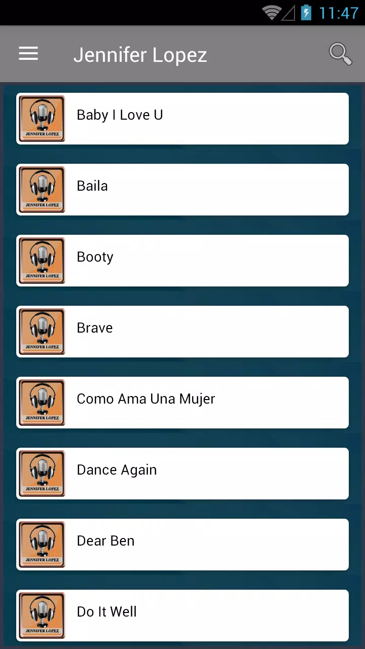 All Song JENNIFER LOPEZ & Lyric APK for Android Download