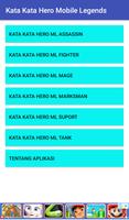 Kata Kata Hero Mobile Legends Affiche