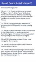 Sejarah Perang Dunia Pertama (1) ảnh chụp màn hình 2