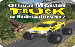 Offroad Hill Side Monster Truck simulator 2017 الملصق