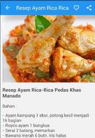 Resep Ayam Rica Rica Manado capture d'écran 2