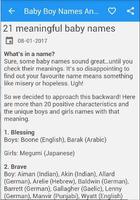 Baby Boy Names And  Meaning capture d'écran 3
