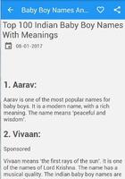 Baby Boy Names And  Meaning تصوير الشاشة 1