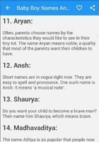 Baby Boy Names And  Meaning تصوير الشاشة 2