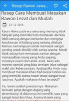 Rawon Jawa Timur Resep Masak capture d'écran 1