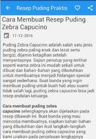 Resep Puding Praktis capture d'écran 1